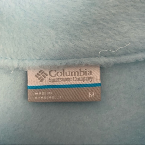 Columbia Mens blue steens mountain half snap fleece sweater M - Picture 6 of 9